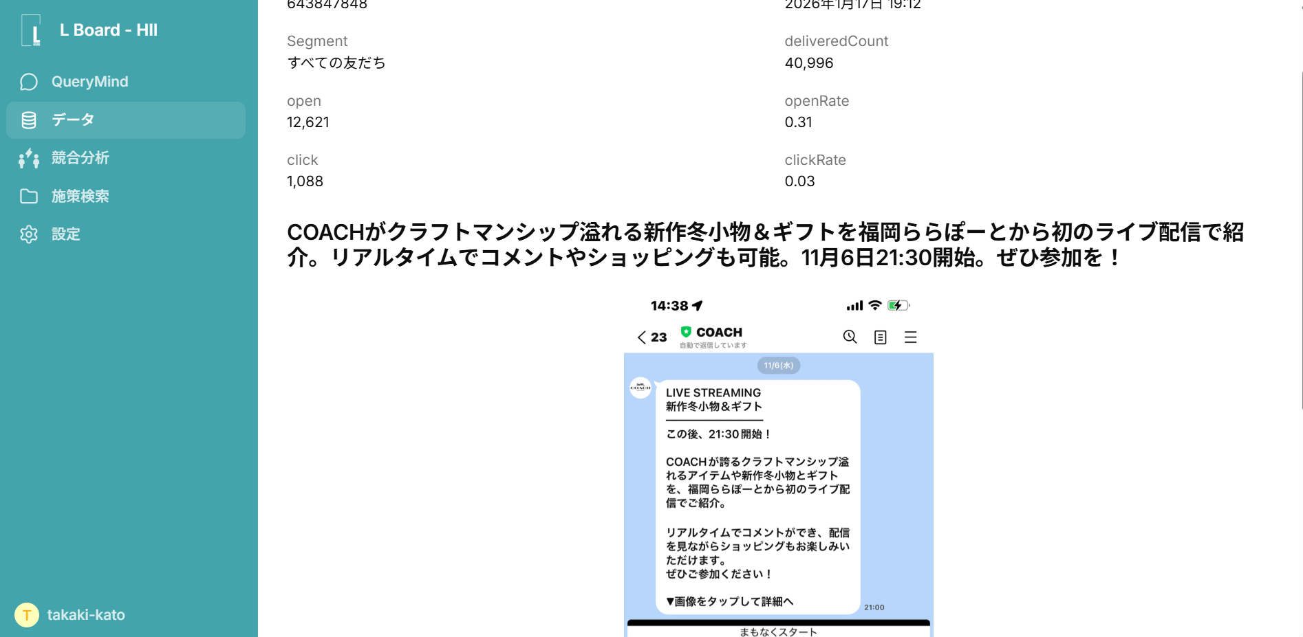 配信訴求AI分析